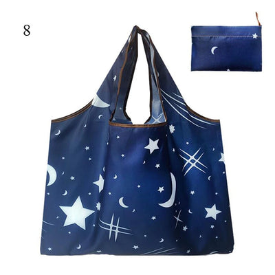Thick Foldable Shopping Storage Bag Large Capacity Reusable Grocery Bag Eco Friendly Supermarket Waterproof Shoulder Bag