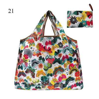 Thick Foldable Shopping Storage Bag Large Capacity Reusable Grocery Bag Eco Friendly Supermarket Waterproof Shoulder Bag