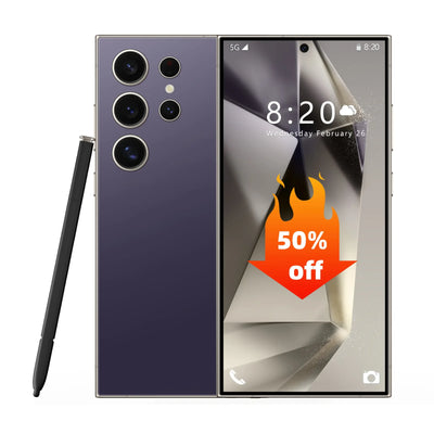 2025 S25 Ultra 5G Smartphone - 16GB RAM, 1TB Storage, 7.3 Inch Screen, Dual SIM, Unlocked Android Mobile with Stylus - Pulse Electro