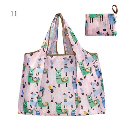 Thick Foldable Shopping Storage Bag Large Capacity Reusable Grocery Bag Eco Friendly Supermarket Waterproof Shoulder Bag