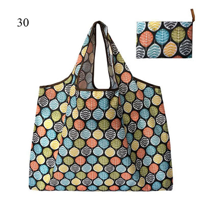 Thick Foldable Shopping Storage Bag Large Capacity Reusable Grocery Bag Eco Friendly Supermarket Waterproof Shoulder Bag