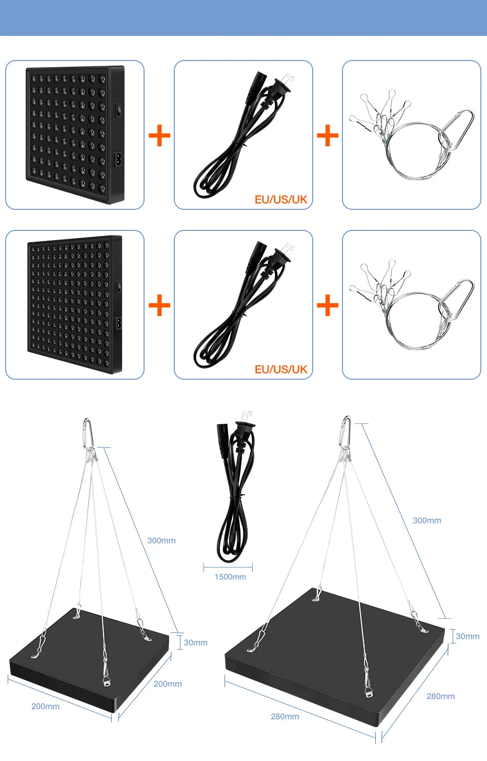 EU US UK Plug Vegetables Seed Phyto Grow Lamp LED Full Spectrum Hydroponic System Growing Light 30W 50W Seedling Fito Lampy 220V