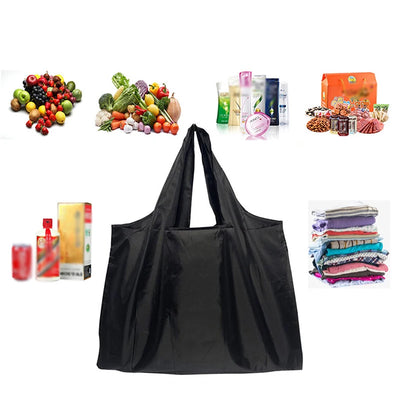 Thick Foldable Shopping Storage Bag Large Capacity Reusable Grocery Bag Eco Friendly Supermarket Waterproof Shoulder Bag
