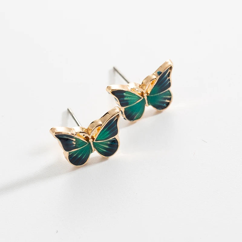 S925 Silver Needle Green Crystal Female Niche Design Earrings New Fashion Temperament Rhinestone Geometric Earrings Jewelry