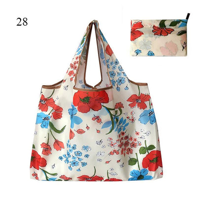 Thick Foldable Shopping Storage Bag Large Capacity Reusable Grocery Bag Eco Friendly Supermarket Waterproof Shoulder Bag