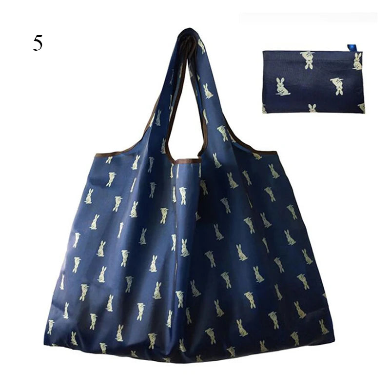 Thick Foldable Shopping Storage Bag Large Capacity Reusable Grocery Bag Eco Friendly Supermarket Waterproof Shoulder Bag