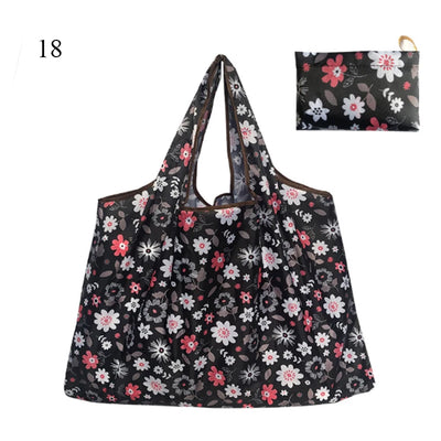 Thick Foldable Shopping Storage Bag Large Capacity Reusable Grocery Bag Eco Friendly Supermarket Waterproof Shoulder Bag