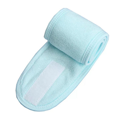 Solid Color Multifunction Women Headbands Face Wash/Yoga/Makeup Velcro Adjustable Hairbands Hair Accessories