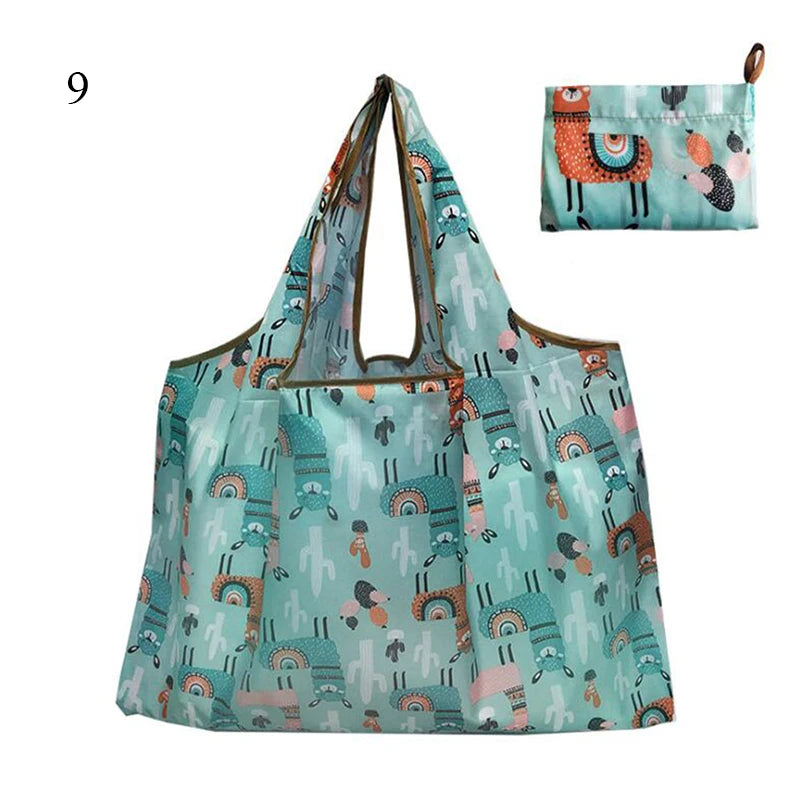 Thick Foldable Shopping Storage Bag Large Capacity Reusable Grocery Bag Eco Friendly Supermarket Waterproof Shoulder Bag