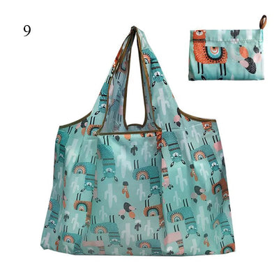 Thick Foldable Shopping Storage Bag Large Capacity Reusable Grocery Bag Eco Friendly Supermarket Waterproof Shoulder Bag