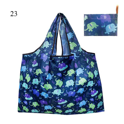 Thick Foldable Shopping Storage Bag Large Capacity Reusable Grocery Bag Eco Friendly Supermarket Waterproof Shoulder Bag