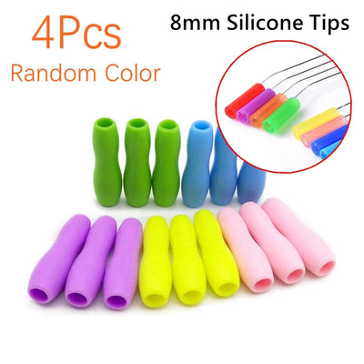 High Borosilicate Glass Straws Eco Friendly Reusable Drinking Straw for Smoothies Cocktails Bar Accessories Straws with Brushes