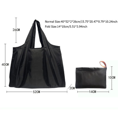 Thick Foldable Shopping Storage Bag Large Capacity Reusable Grocery Bag Eco Friendly Supermarket Waterproof Shoulder Bag