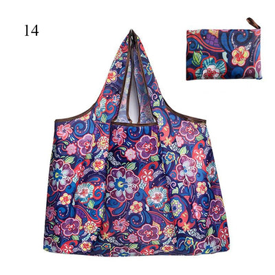 Thick Foldable Shopping Storage Bag Large Capacity Reusable Grocery Bag Eco Friendly Supermarket Waterproof Shoulder Bag