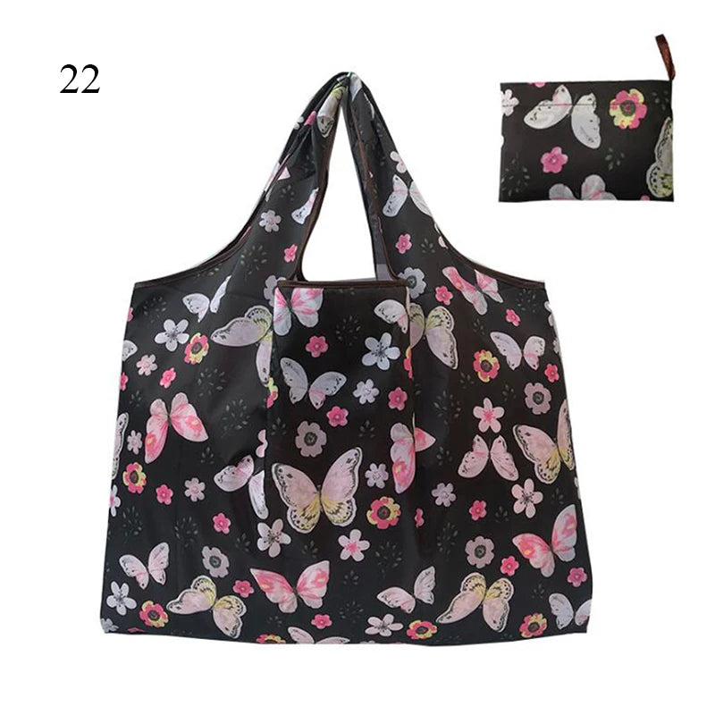 Thick Foldable Shopping Storage Bag Large Capacity Reusable Grocery Bag Eco Friendly Supermarket Waterproof Shoulder Bag