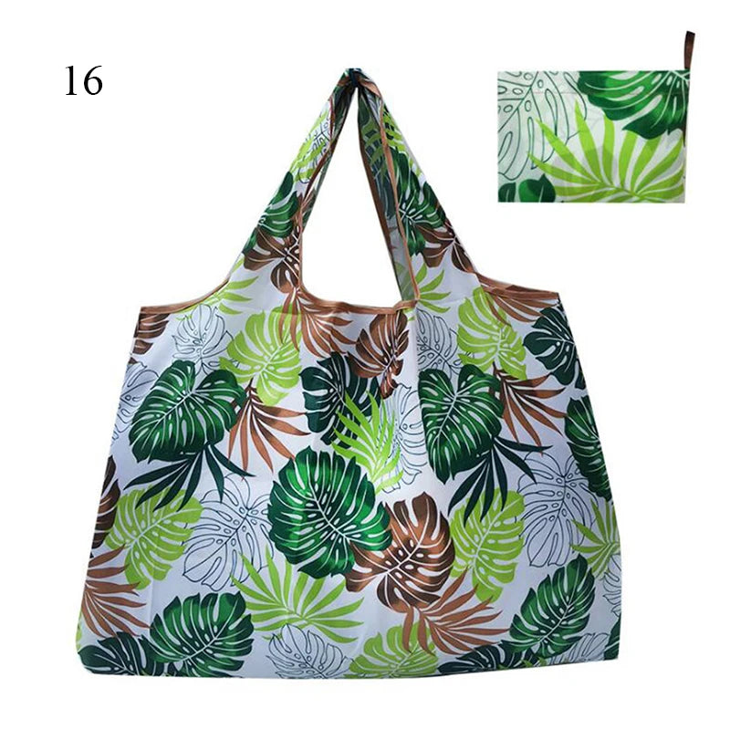 Thick Foldable Shopping Storage Bag Large Capacity Reusable Grocery Bag Eco Friendly Supermarket Waterproof Shoulder Bag