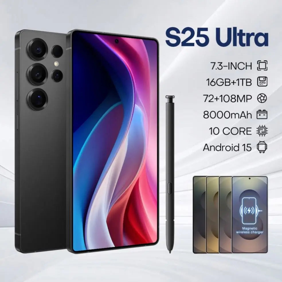 S25 Phone 14 Pro Max Unlocked 7.3 Snch 16GB + 1TB Smartphone Celulares 14 Pro Max - Pulse Electro