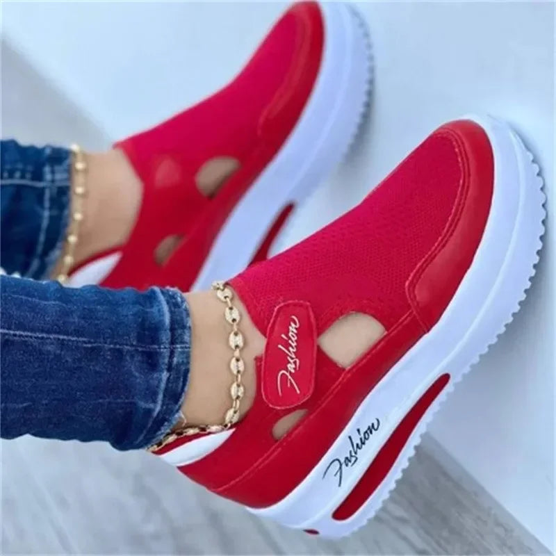 Shoes Womens Sneakers Female Casual Shoes 2025 Summer New Breathable Mesh Ladies Sport Shoes Vulcanized Women Platform