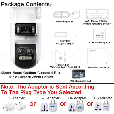 XIAOMI Smart Outdoor Camera 4 Pro Triple Camera Zoom Edition - 360° 5MP 3K with 9x Hybrid Zoom and IP66 Rating - Pulse Electro