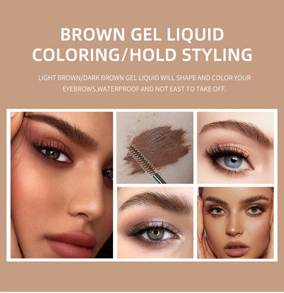 Brown Transparent Eyebrow Gel Wax Brow Soap 4 Color Tint Eyebrow Enhancer Natural Makeup Soap Brow Sculpt Lift Make-up for Women