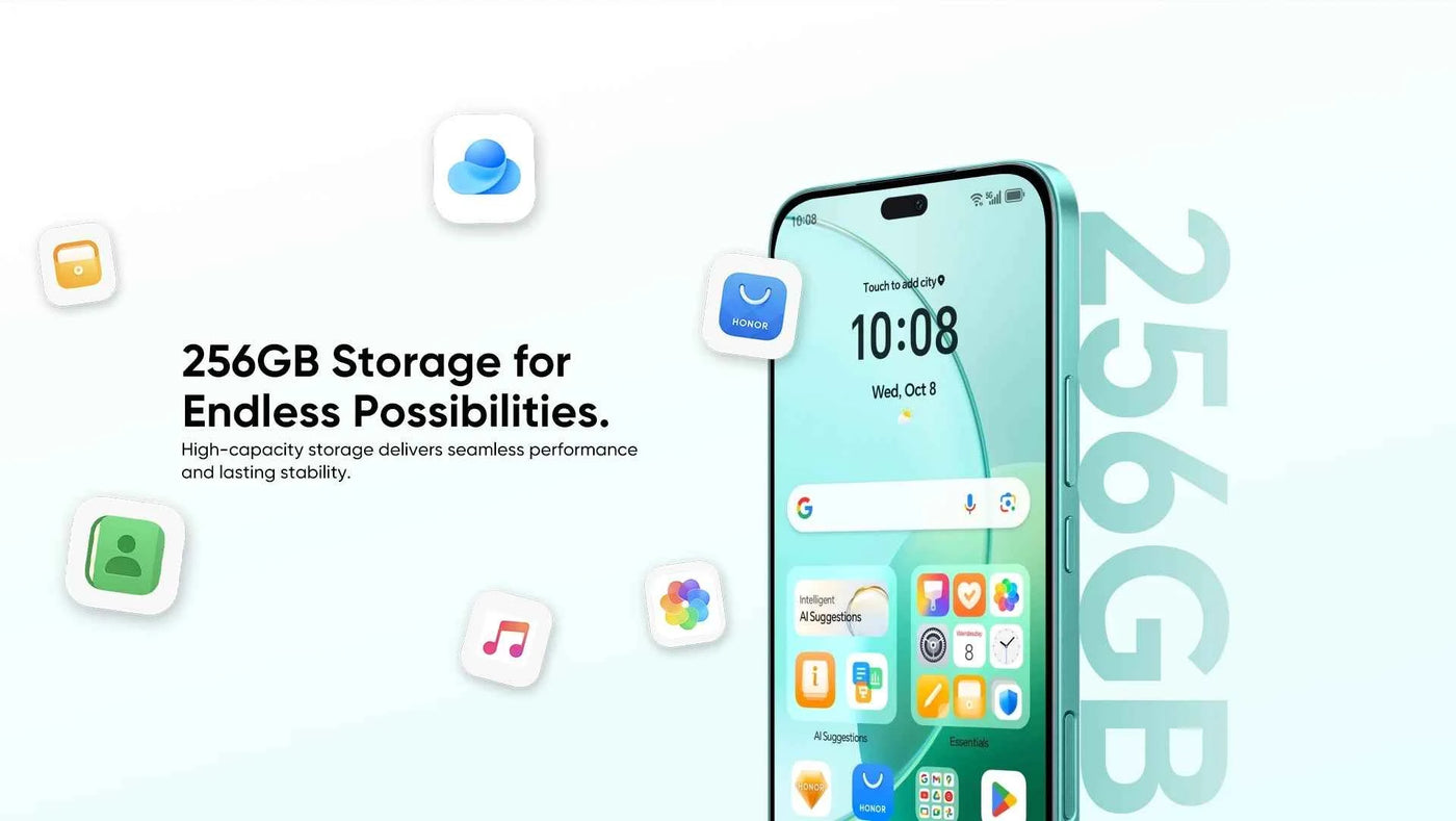 2025 HONOR 400 Lite 5G Smartphone with Mediatek Dimensity 7025, 6.7'' 120Hz AMOLED Display, 108MP Camera, and 5230mAh Battery - Pulse Electro