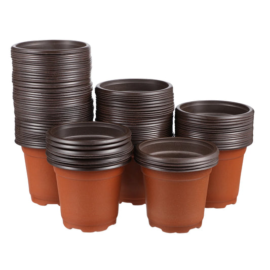 100 Pcs Plant Pots Flower Planter Indoor Flowers Plants Garden Basins Containers