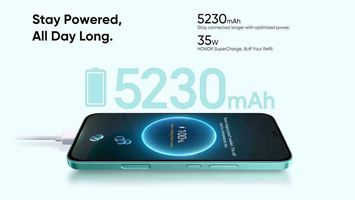 2025 HONOR 400 Lite 5G Smartphone with Mediatek Dimensity 7025, 6.7'' 120Hz AMOLED Display, 108MP Camera, and 5230mAh Battery - Pulse Electro