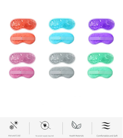Reusable Cooling Eye Mask for Puffy Eyes, Migraine Relief, and Eye Fatigue - Gel Eye Mask with Cold Therapy and Eye Ice Pack