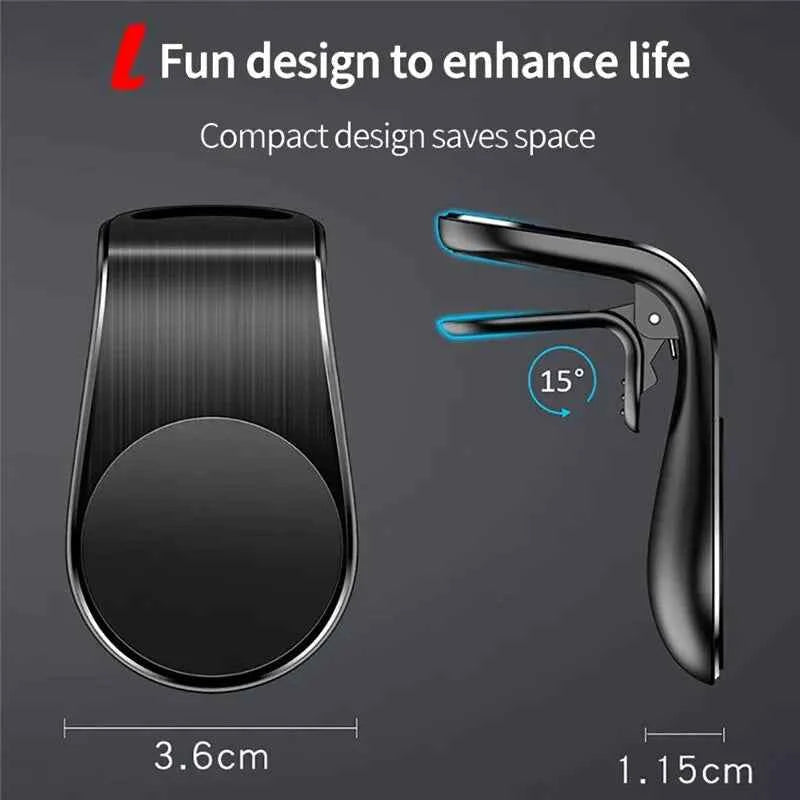 360 Magnetic Car Phone Holder for iPhone 15, 14, XR, Xiaomi, Huawei, Samsung - Adjustable Smartphone Stand and GPS Support - Pulse Electro