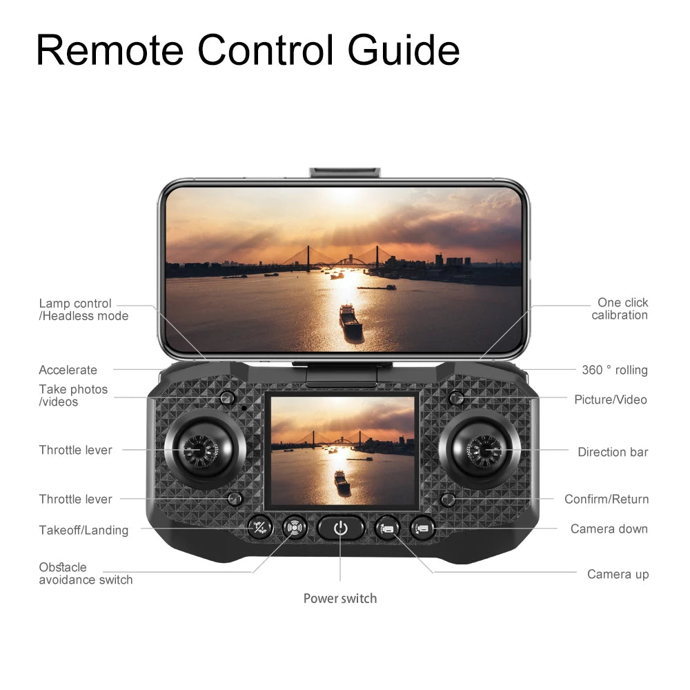 Xiaomi M6 Professional 8K Camera Drone 5G WIFI FPV  UAV With screen remote control avoidance Aerial Quadcopter