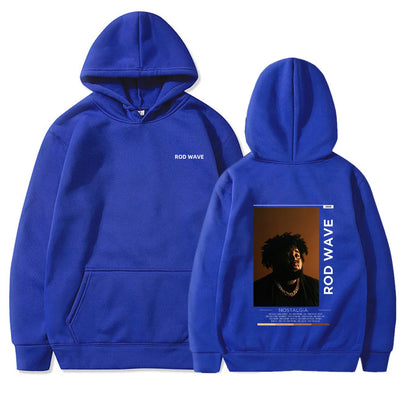 Rod Wave Nostalgia Essential Autumn and Winter Hoodie Men's  Casual Fashionable Trendy  Warm Sweatshirt