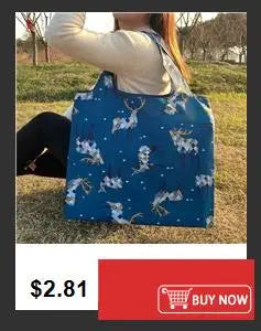 Thick Foldable Shopping Storage Bag Large Capacity Reusable Grocery Bag Eco Friendly Supermarket Waterproof Shoulder Bag