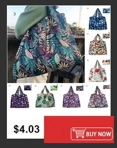 Thick Foldable Shopping Storage Bag Large Capacity Reusable Grocery Bag Eco Friendly Supermarket Waterproof Shoulder Bag