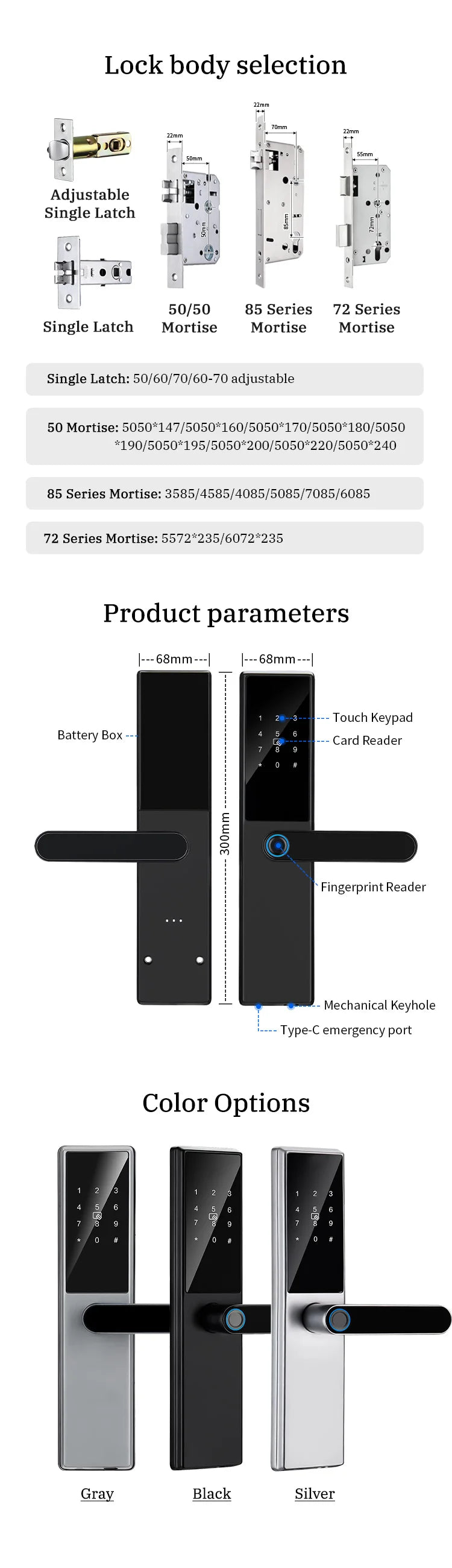 Bluetooth Fingerprint Door Lock TTLock