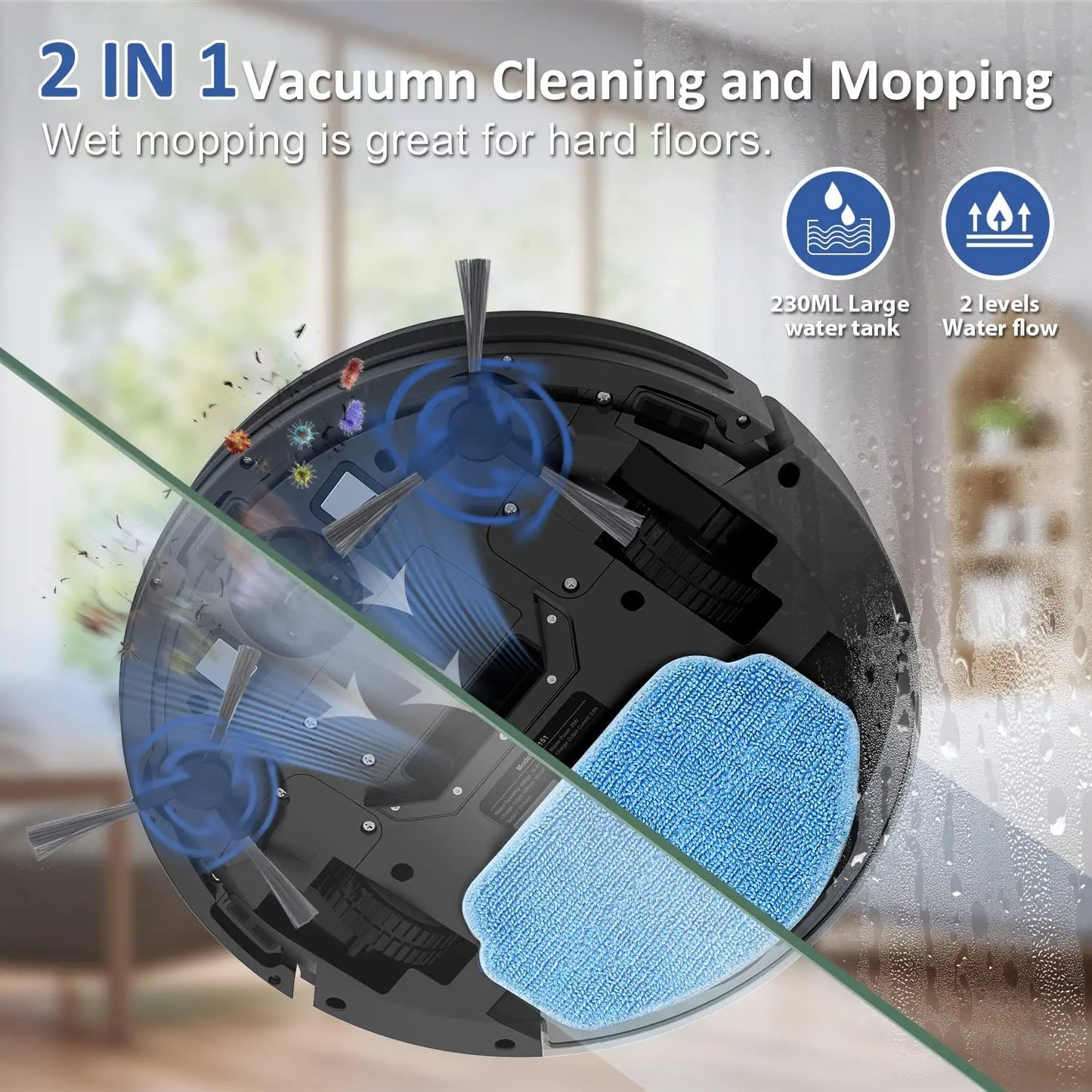 GOOVI BR151 Robot Vacuum Cleaner 6000Pa