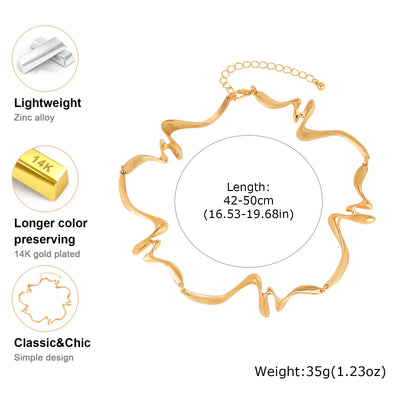 Punk Wave Open Cuff Bangles for Women, Adjustable Irregular Arm Bracelet Jewelry Accessories
