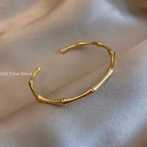 Luxury Design Gold Color Waterproof Stainless Steel Luxury Brand Bangles for Women