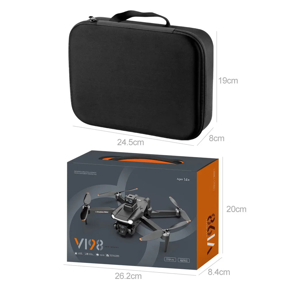 Xiaomi V198GPS Professional Drone ESC 8K  HD Camera Brushless Obstacle Avoidance Aerial Optical Foldable Quadcopter Mini Drone