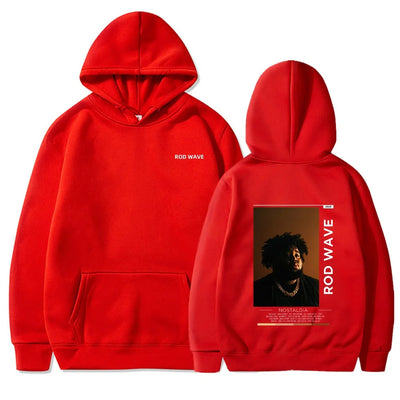 Rod Wave Nostalgia Essential Autumn and Winter Hoodie Men's  Casual Fashionable Trendy  Warm Sweatshirt