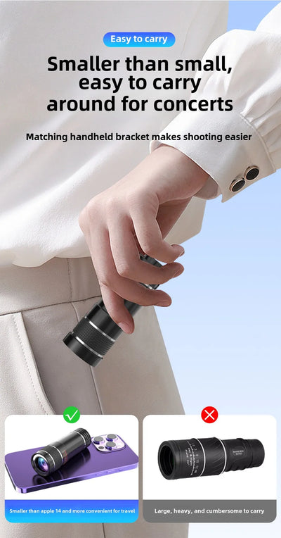 20X Telephoto Mobile Phone Lens Shooting Artifact Zoom Telephoto High-definition Mobile Phone External Lens
