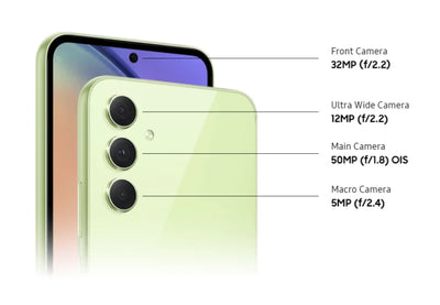 Samsung Galaxy A54 5G A546U1 A546B A546E A5460 Original 6.4" AMOLED 6/8GB RAM 128/256GB Octa Core Exynos NFC Unlocked Cell Phone - Pulse Electro