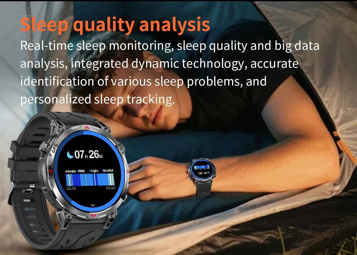 2025 New Military GPS Smartwatch T-Rex3 with 5ATM Waterproof, 650mAh Battery, Heart Rate Monitor, Compass, AI GPT, and Sports Tracker for Men - Pulse Electro