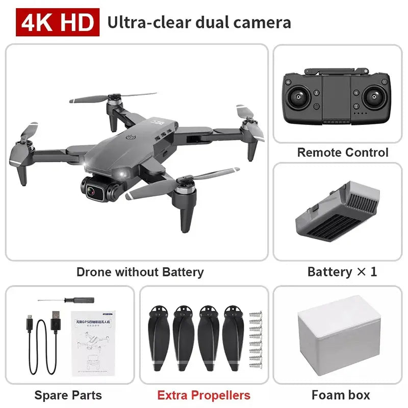 L900 Pro 4K Professional 5G GPS HD Dual Camera Photography Brushless Foldable Quadcopter Drone