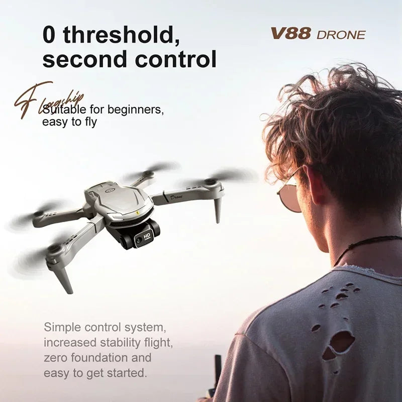 V88 Drone 8K 5G GPS Professional HD Aerial Photography Remote Control Aircraft HD Dual Camera Quadcopter Toy UAV For Xiaomi