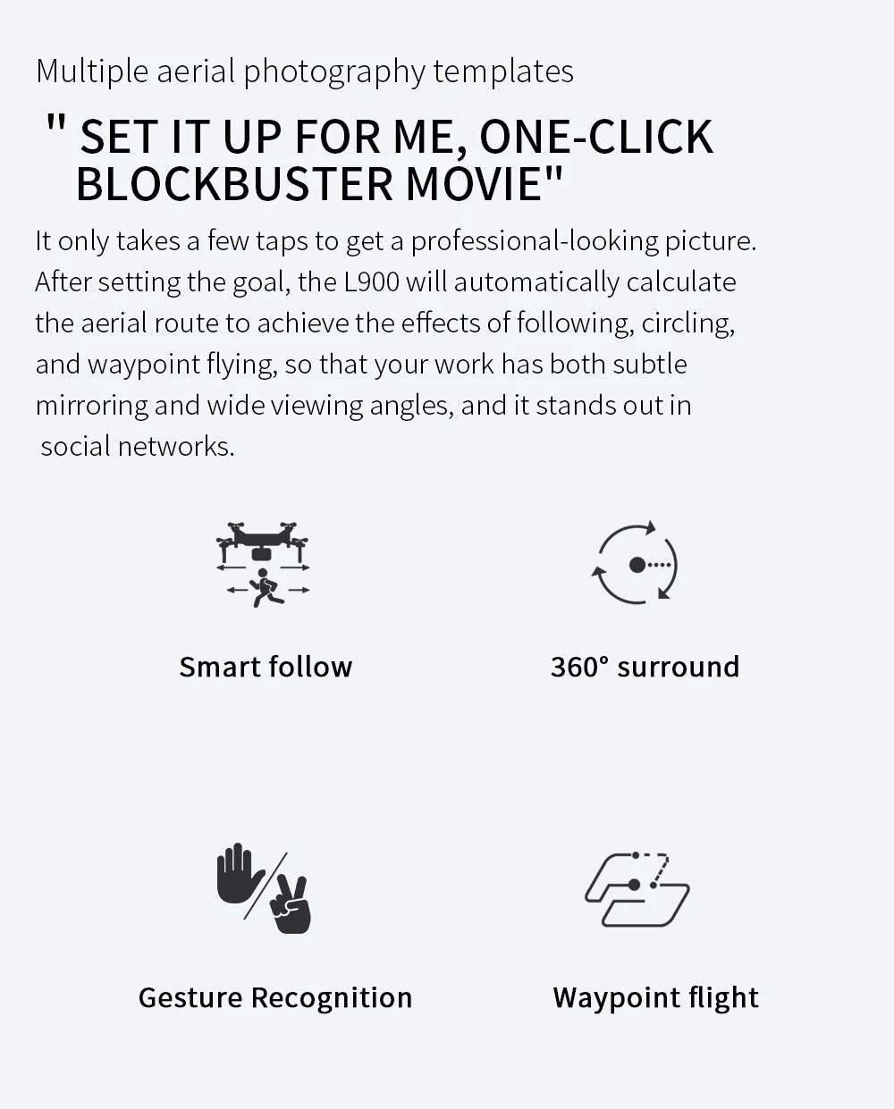 L900 Pro 4K Professional 5G GPS HD Dual Camera Photography Brushless Foldable Quadcopter Drone