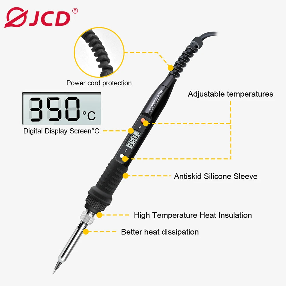 JCD 80W Electric Soldering Iron Kit