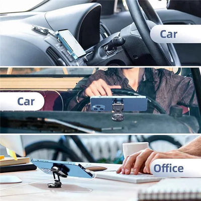 1080 Rotate Magnetic Car Phone Holder for iPhone, Samsung, Xiaomi - Foldable Magnet Cell Smartphone Support GPS Bracket - Pulse Electro