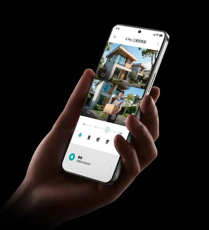 XIAOMI Smart Outdoor Camera 4 Pro Triple Camera Zoom Edition - 360° 5MP 3K with 9x Hybrid Zoom and IP66 Rating - Pulse Electro