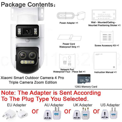 XIAOMI Smart Outdoor Camera 4 Pro Triple Camera Zoom Edition - 360° 5MP 3K with 9x Hybrid Zoom and IP66 Rating - Pulse Electro