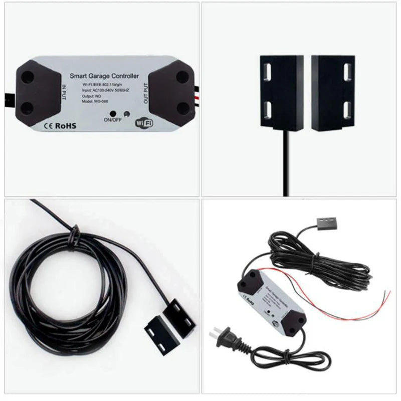 Tuya WiFi Switch Smart Garage Door Opener Controller Smart Home Module Smart Life APP Remote Control Supports Alexa Google Home